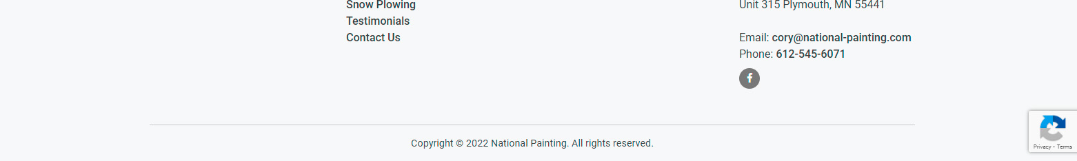 National Painting WordPress Website