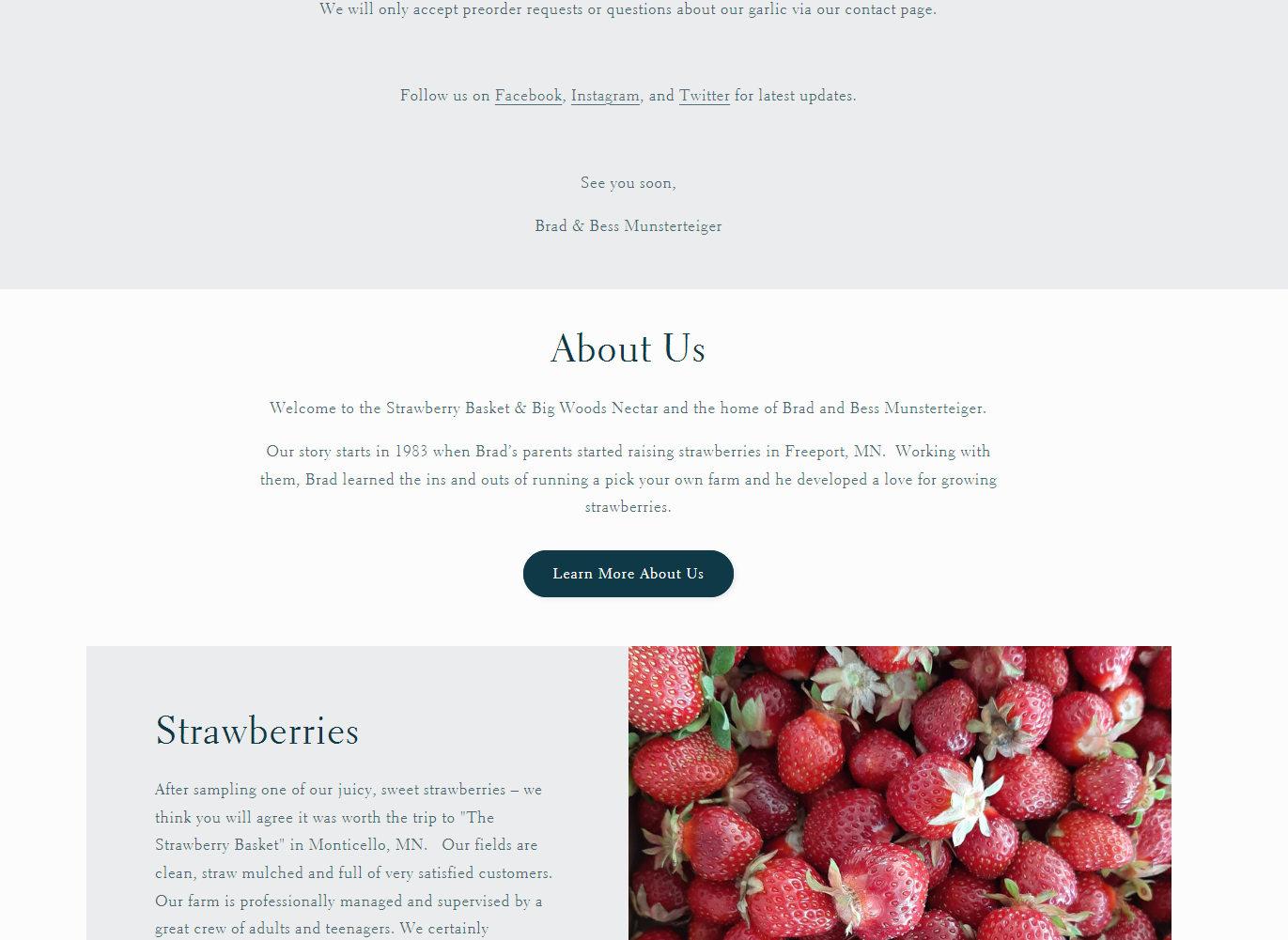 Strawberry Basket Website